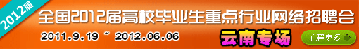 2012届高校毕业生重点行业网络招聘会