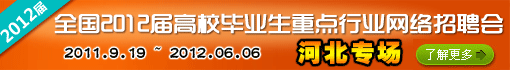 2012届高校毕业生重点行业网络招聘会